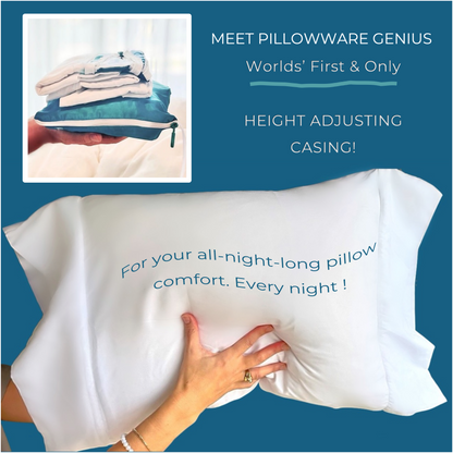 PillowWare™ Genius by SleepPower™: Pillow Height Adjusting Casing